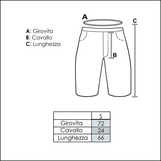 Pantaloni Gamba Larga 3/4 Donna - 8031