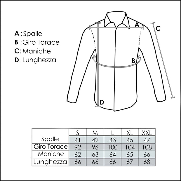 Camicia Manica Lunga Slim Uomo - 2476