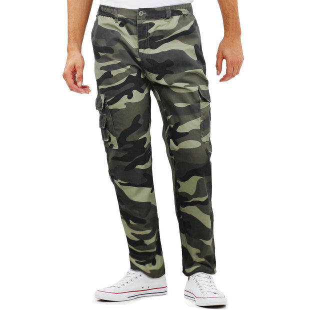 Pantalone Mimetico Cargo Uomo - 3802