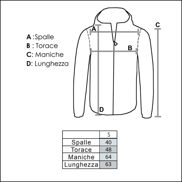 Giubbotto con Cappuccio Uomo - 4600